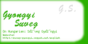 gyongyi suveg business card